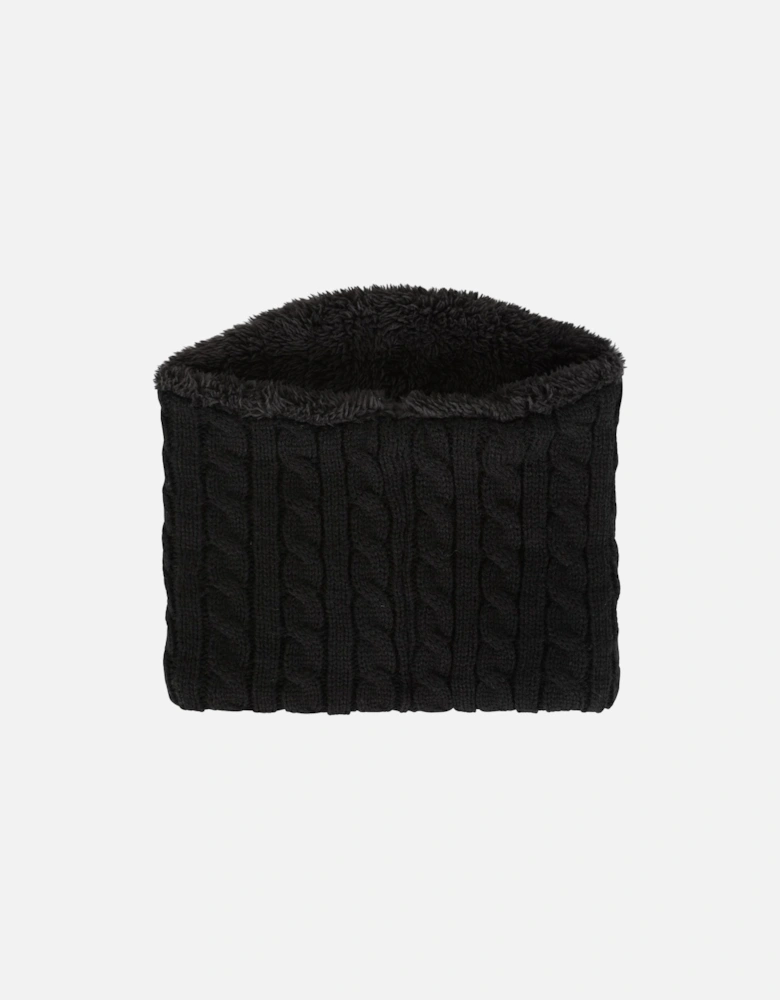 Womens/Ladies Faux Fur Lined Neck Warmer