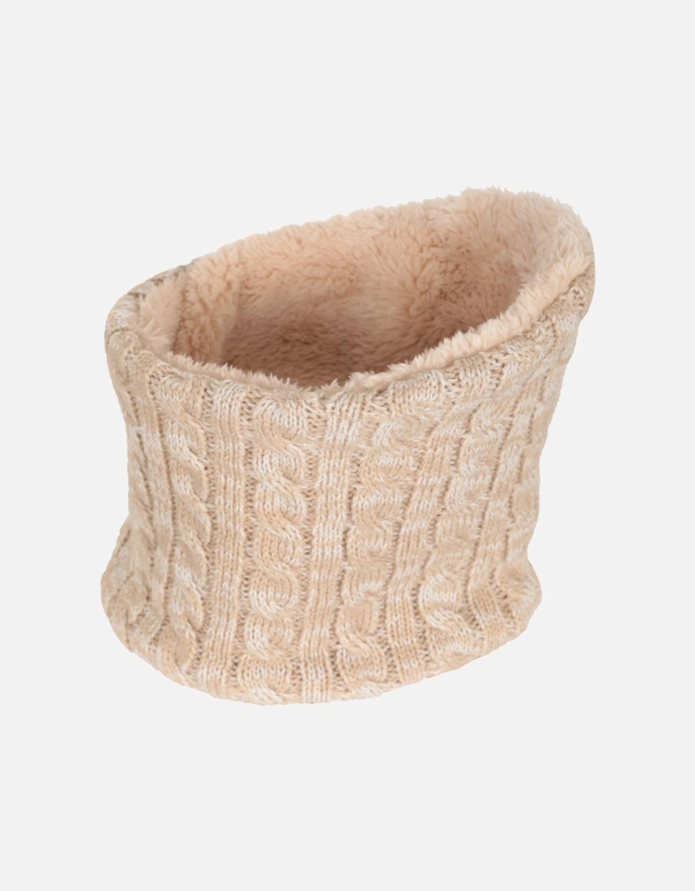 Womens/Ladies Faux Fur Lined Neck Warmer