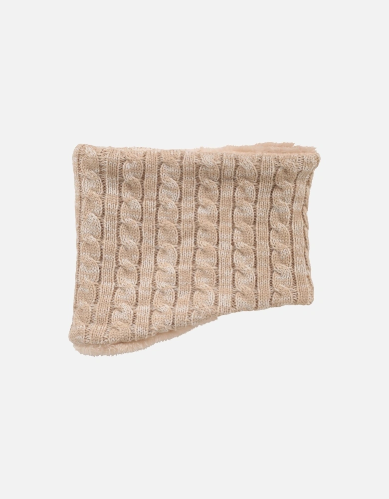 Womens/Ladies Faux Fur Lined Neck Warmer