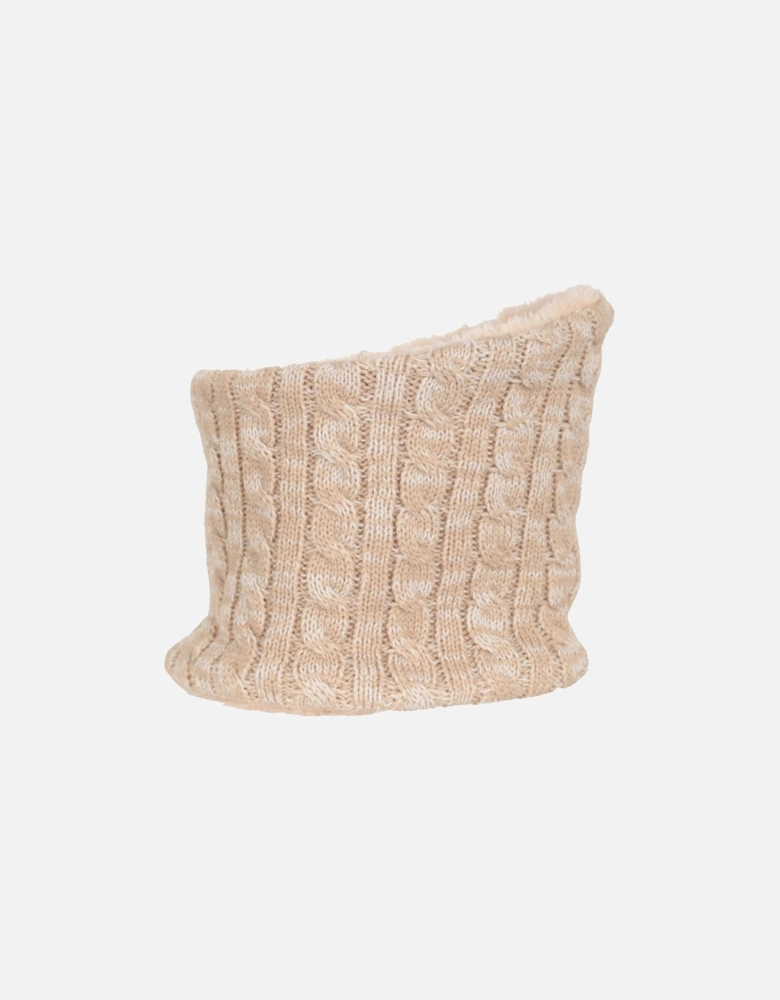 Womens/Ladies Faux Fur Lined Neck Warmer