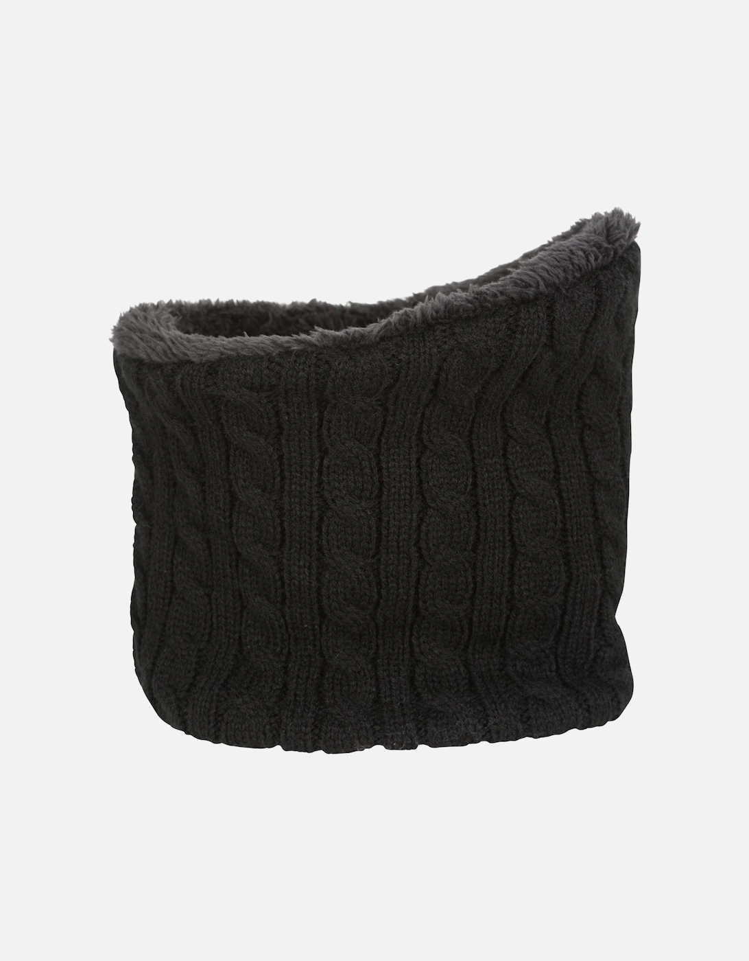 Womens/Ladies Faux Fur Lined Neck Warmer