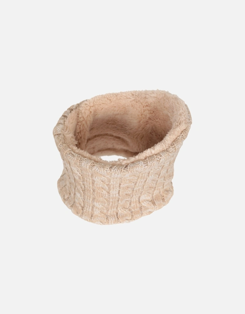 Womens/Ladies Faux Fur Lined Neck Warmer