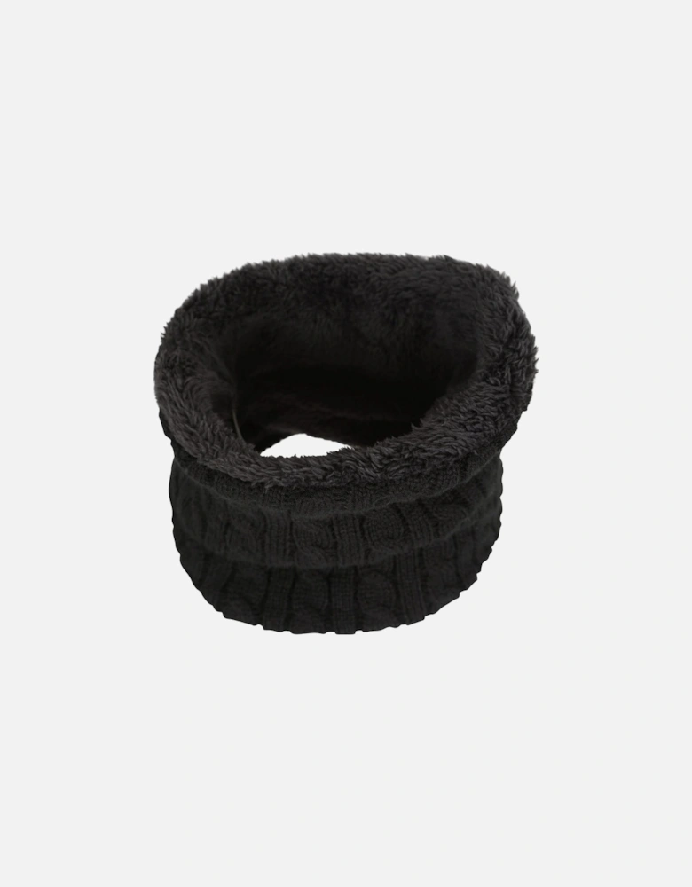 Womens/Ladies Faux Fur Lined Neck Warmer