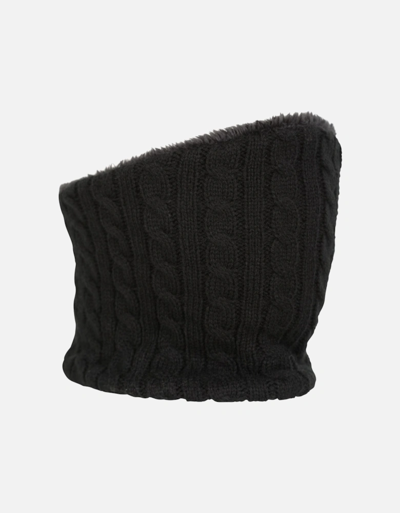 Womens/Ladies Faux Fur Lined Neck Warmer