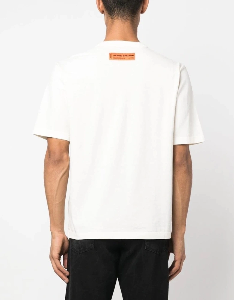 Censored Heron Printed T-Shirt in White