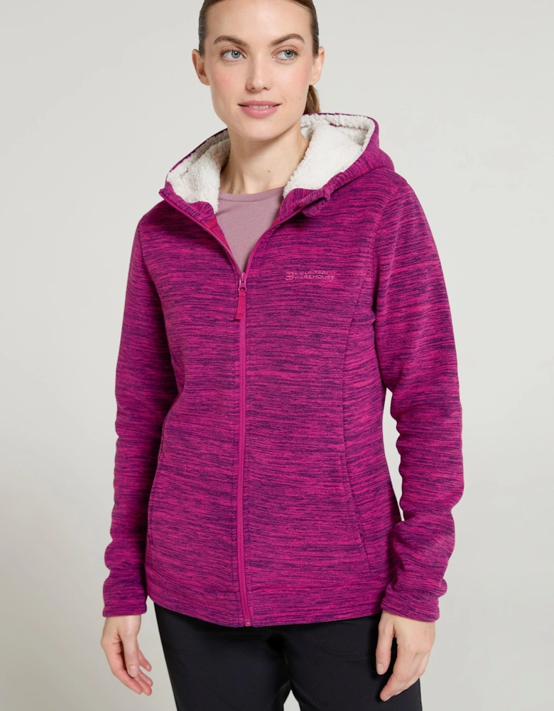 Womens/Ladies Snowdonia Fleece Full Zip Hoodie