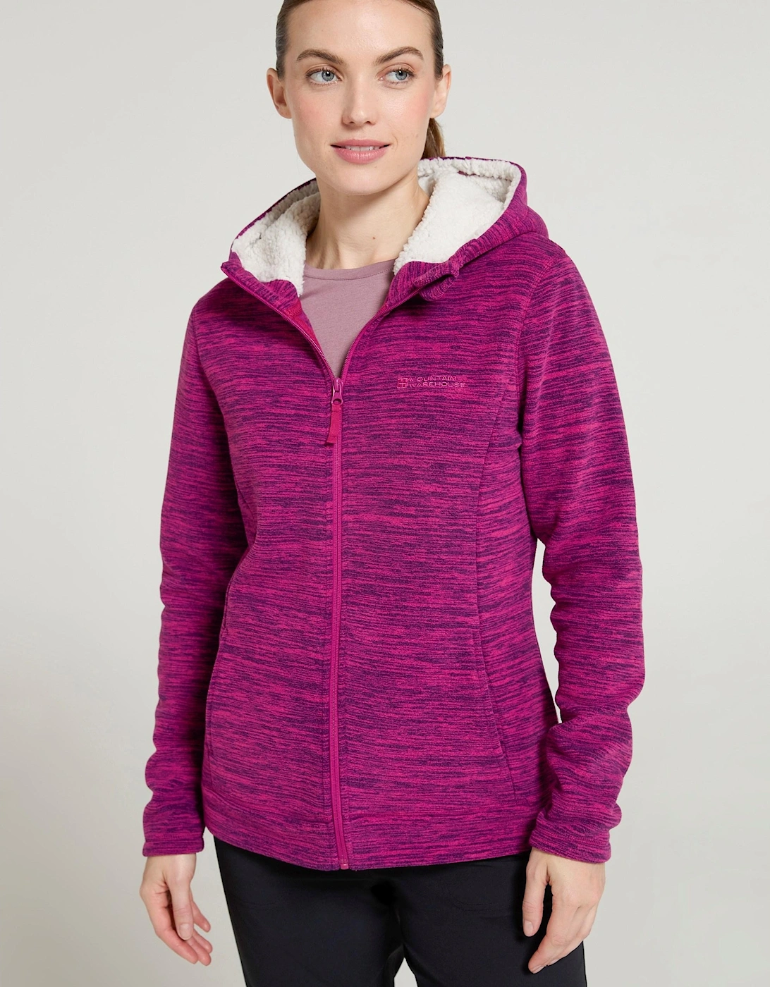 Womens/Ladies Snowdonia Fleece Full Zip Hoodie, 5 of 4