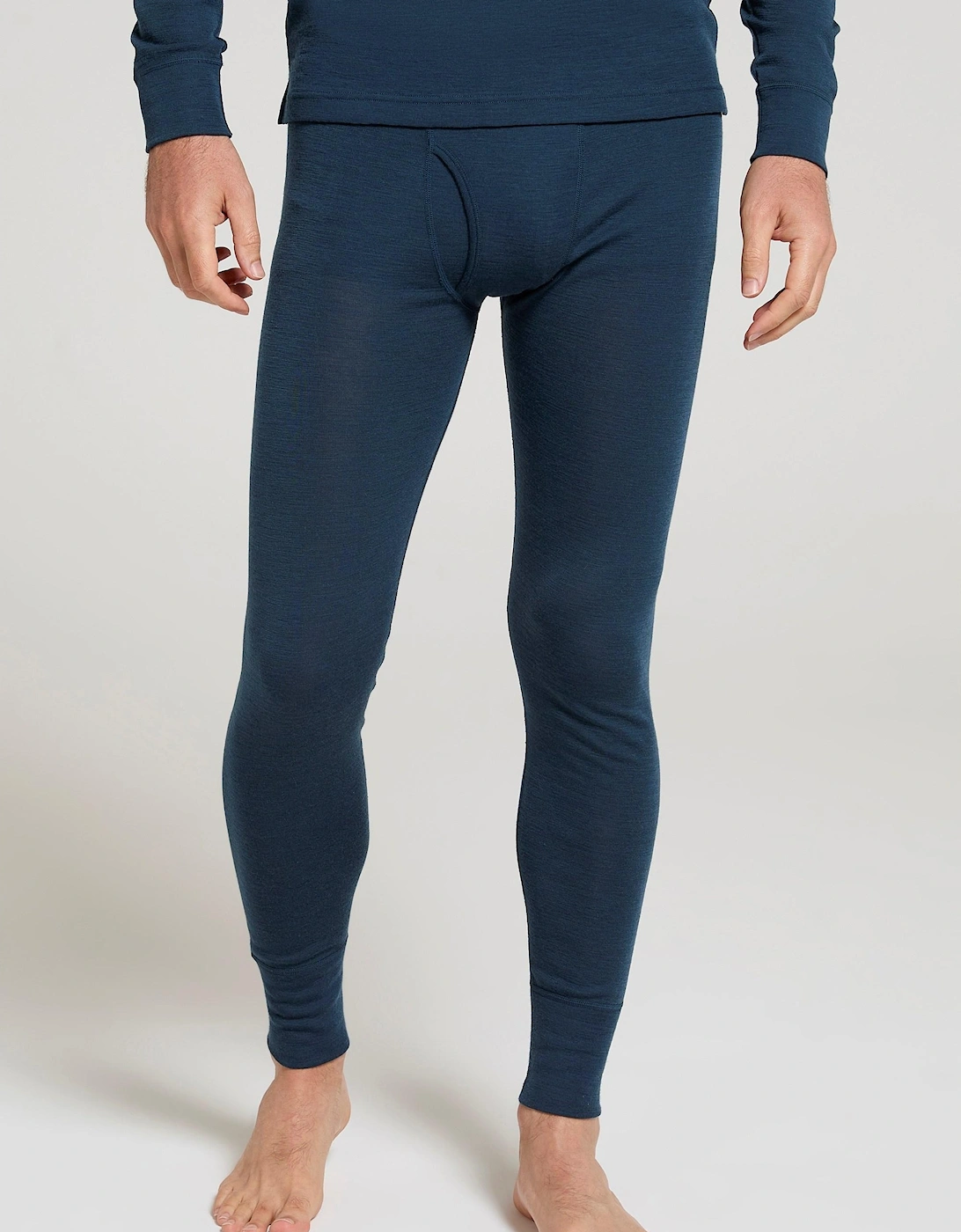 Mens Mountain Warehouse Mens Merino II Thermal Bottoms - Blue - Size: 3XL