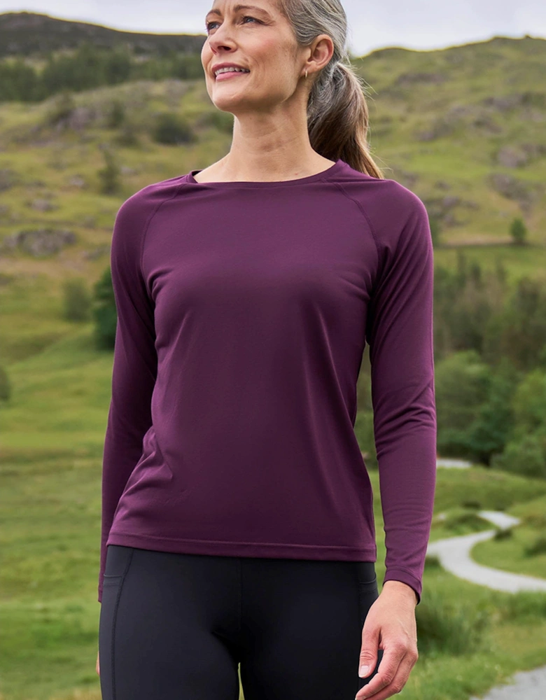 Womens/Ladies Quick Dry Long-Sleeved Top