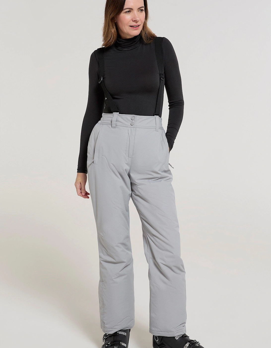 Womens Mountain Warehouse Womens/Ladies Moon II Ski Trousers - Grey - Size: 18 uk