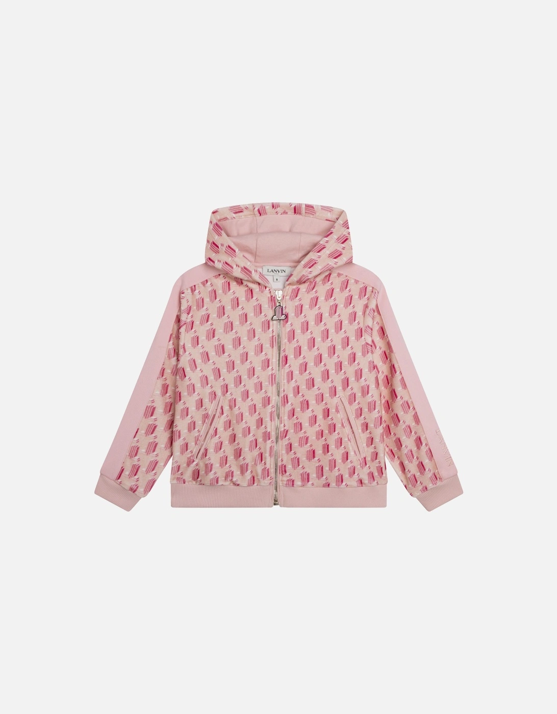 Girls All Over Print Hoodie Pink, 4 of 3