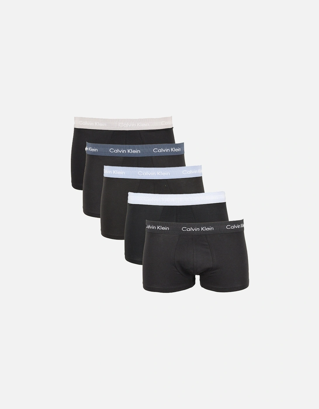5-Pack Cotton Stretch Low-Rise Boxer Trunks, Black, 10 of 9