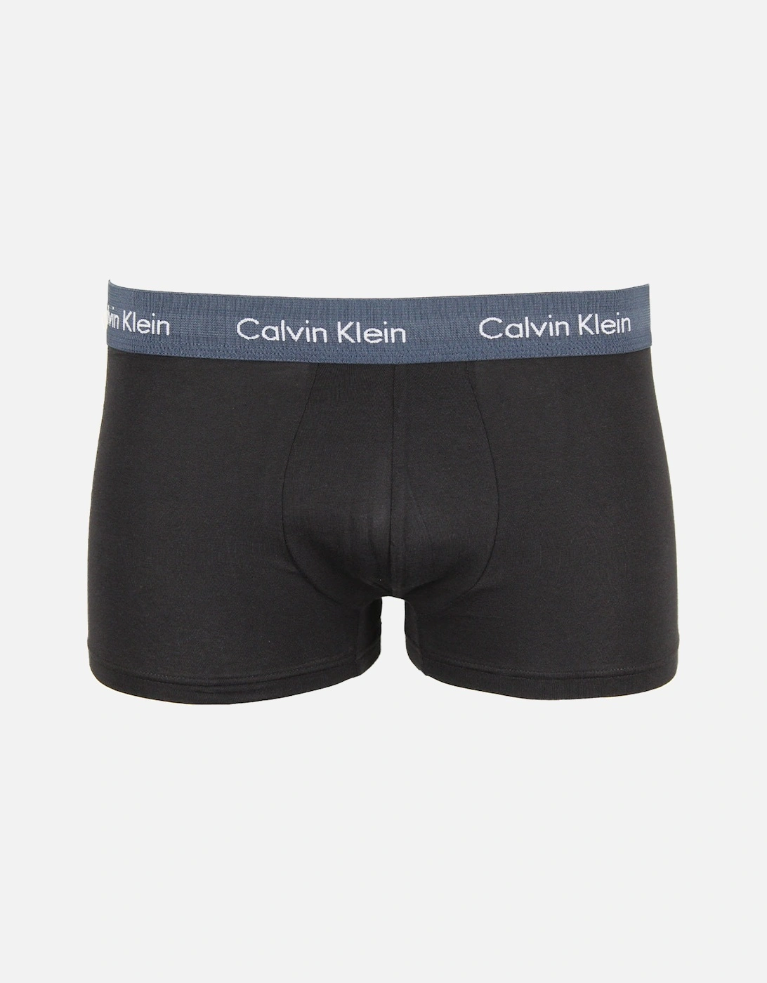 5-Pack Cotton Stretch Low-Rise Boxer Trunks, Black