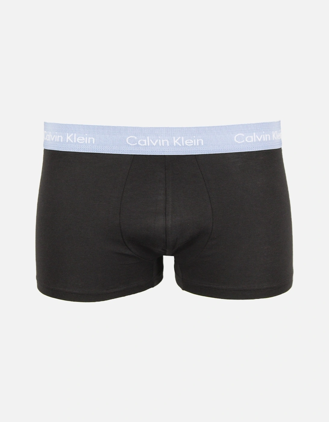 5-Pack Cotton Stretch Low-Rise Boxer Trunks, Black