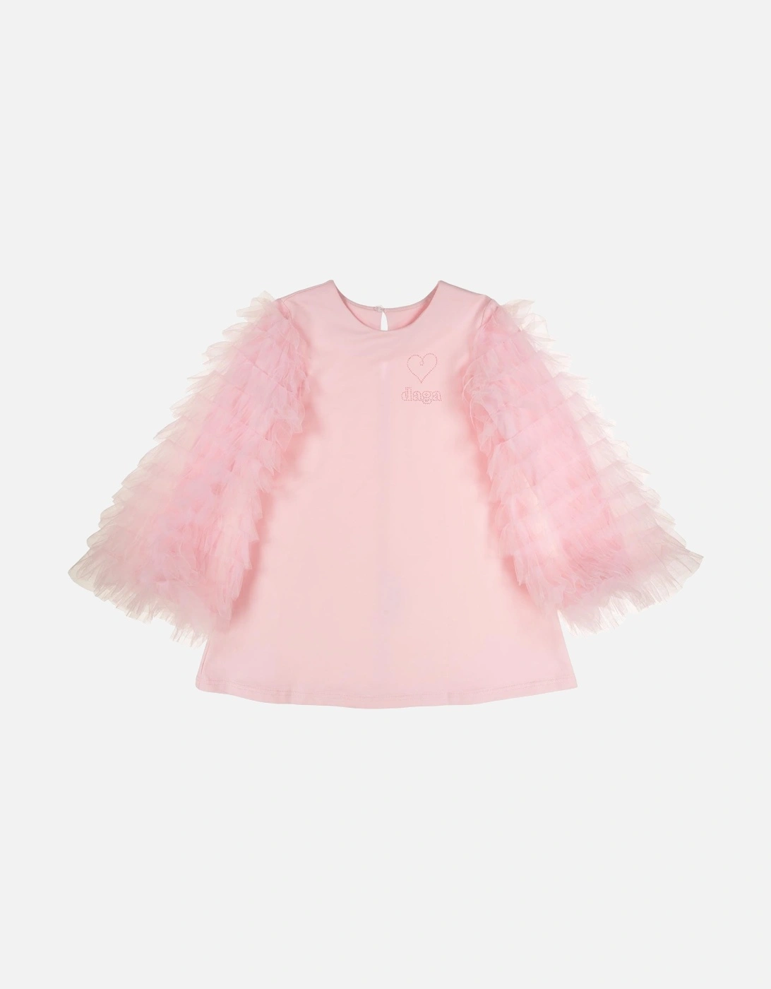 Pink Tulle Sleeve Dress, 3 of 2