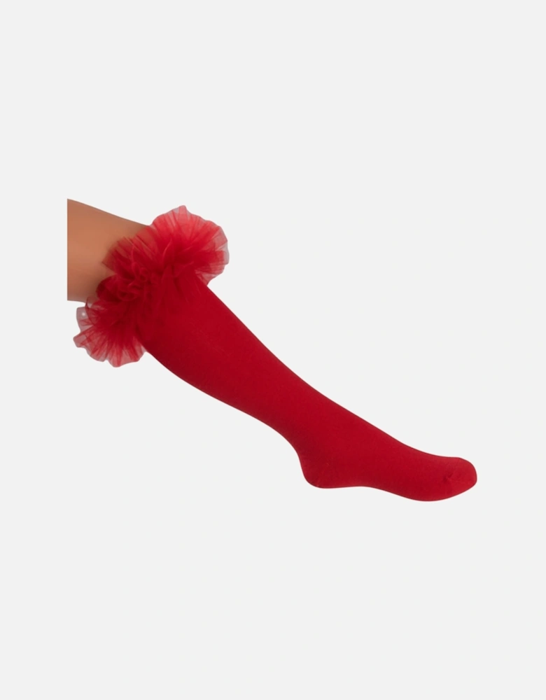 Red Tutu Knee Socks