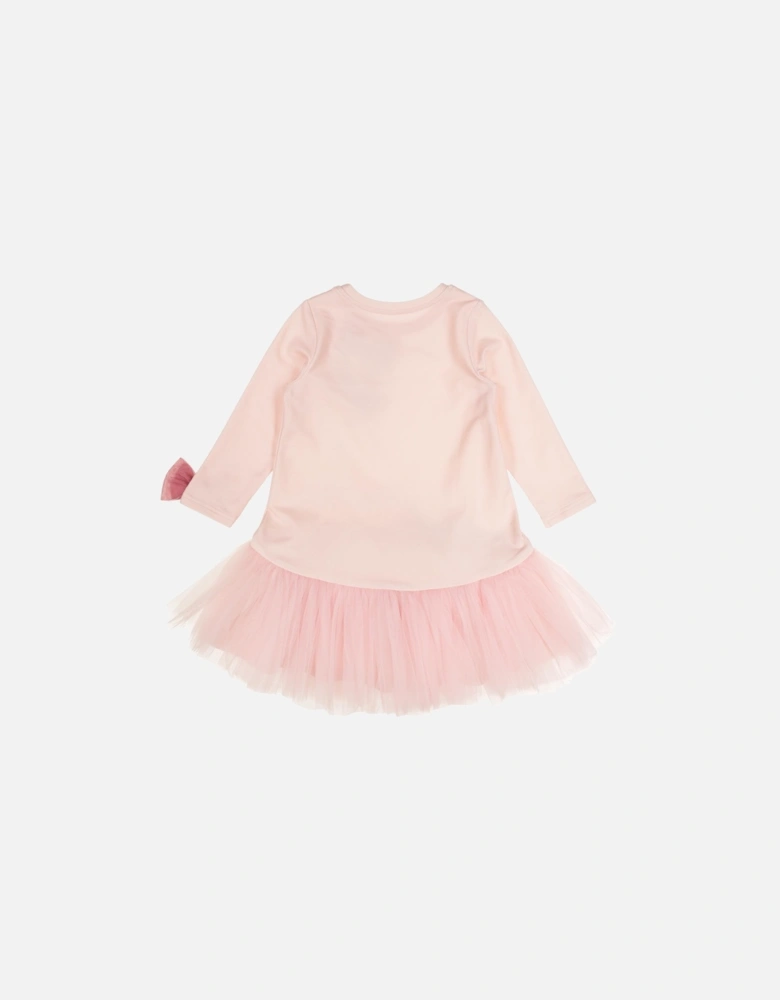 Pink Bow Tulle Dress