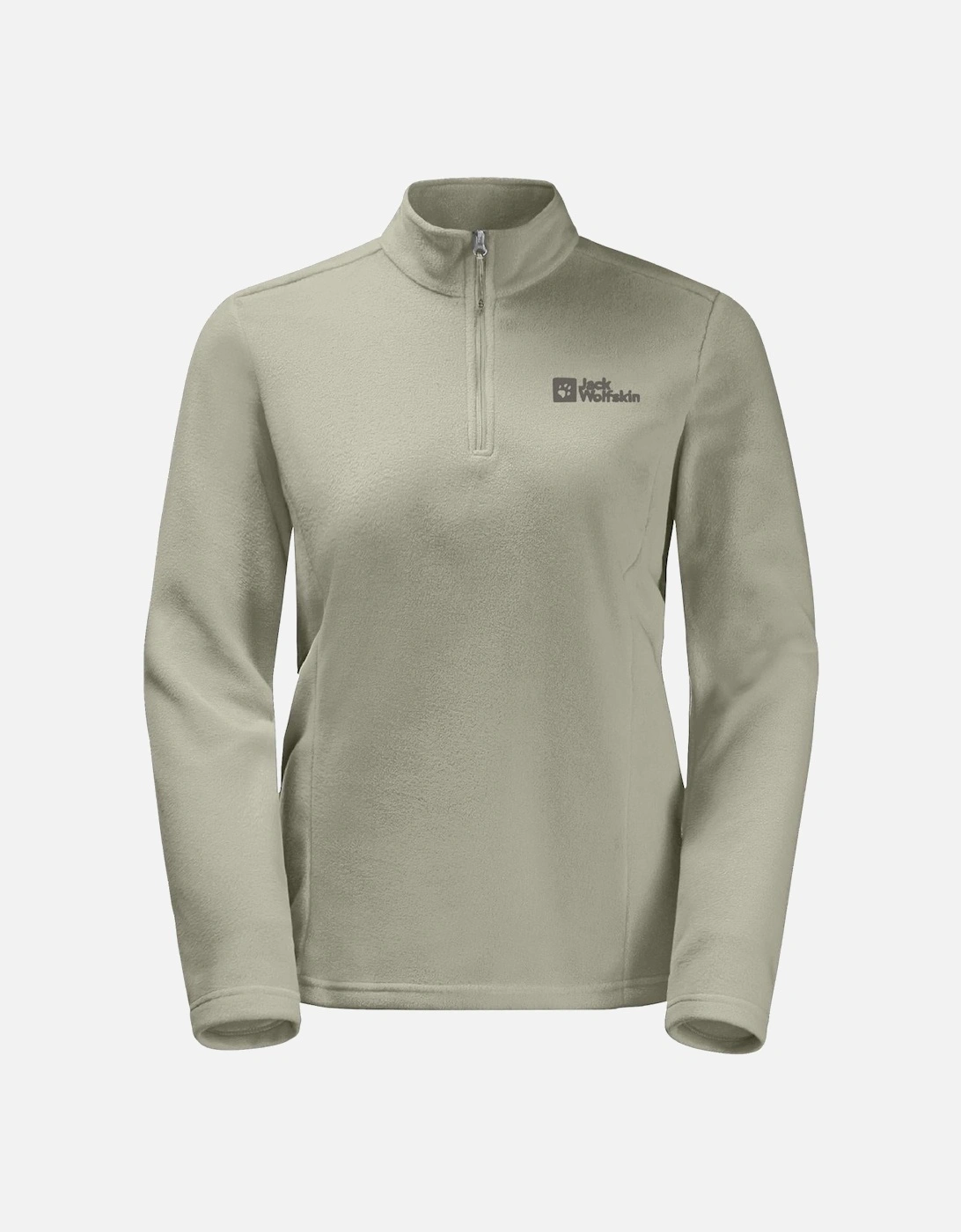 Women's Jack Wolfskin Womens Taunus Half Zip Pullover Fleece - Tan - Size: 10/8