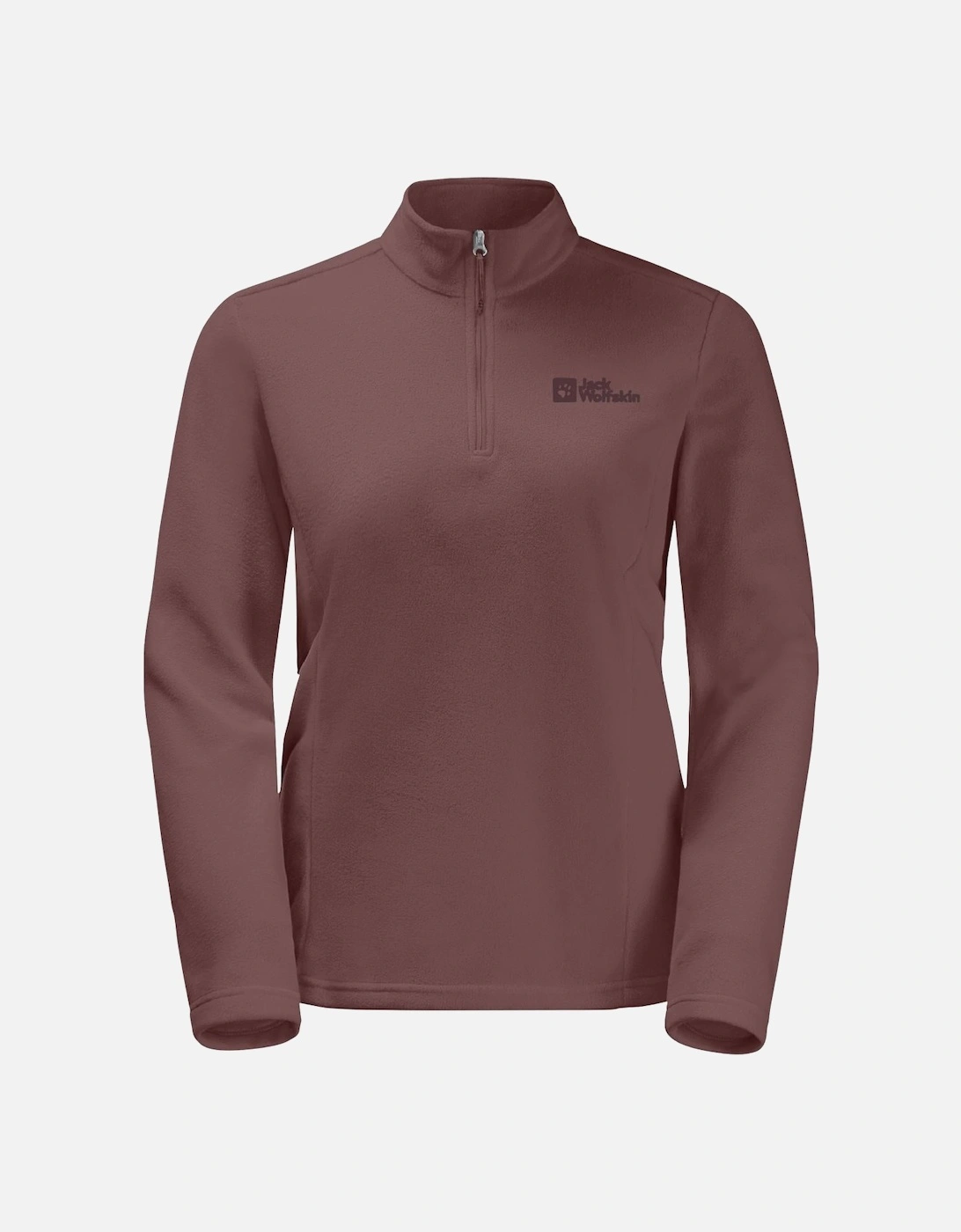 Women's Jack Wolfskin Womens Taunus Half Zip Pullover Fleece - Red - Size: 12