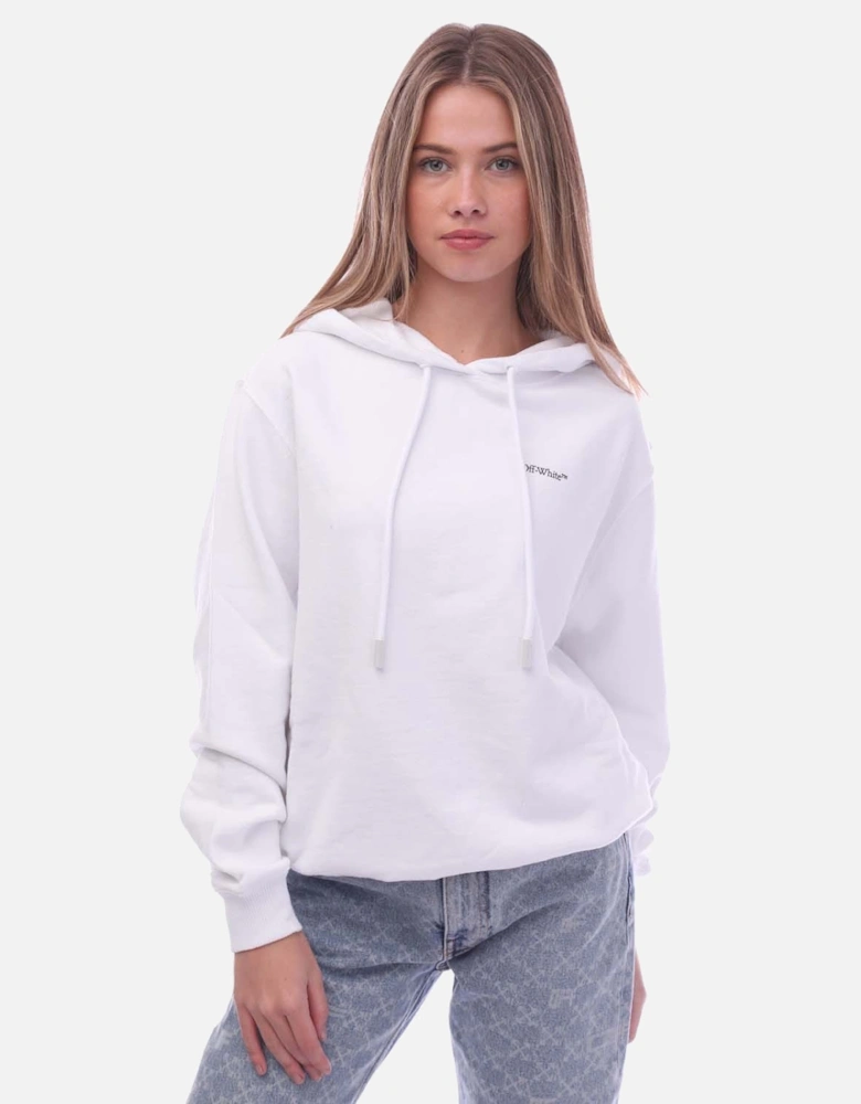 Floral Embroidered Arrow Regular Hoodie
