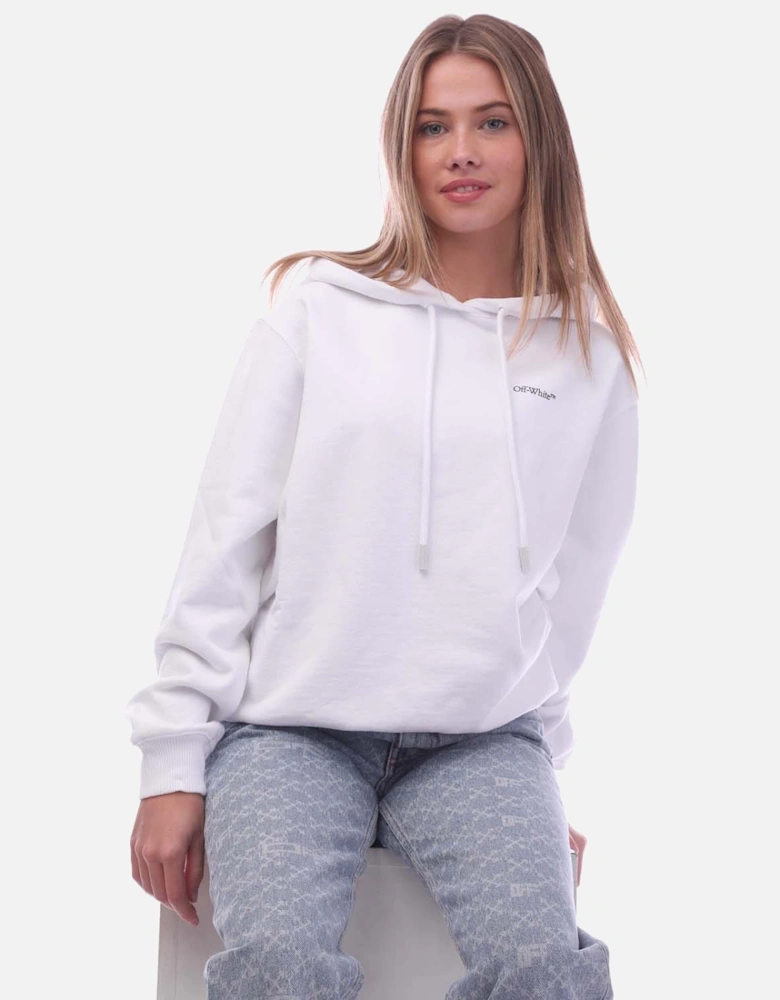 Floral Embroidered Arrow Regular Hoodie