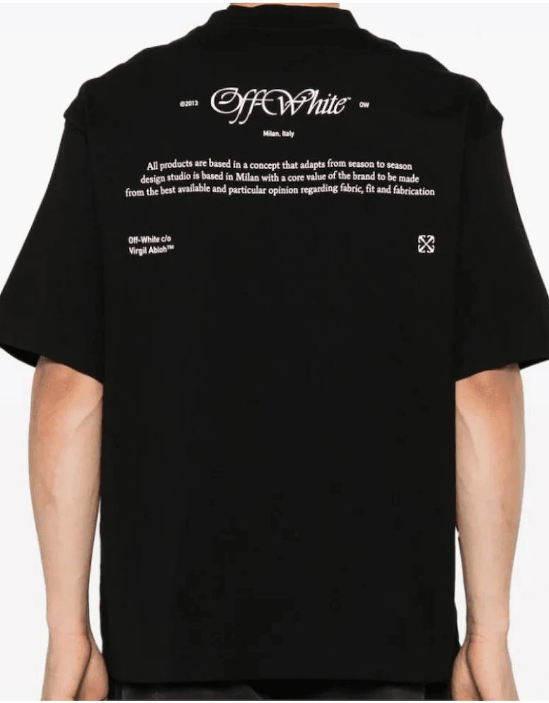 Script Mary Logo Black T-Shirt