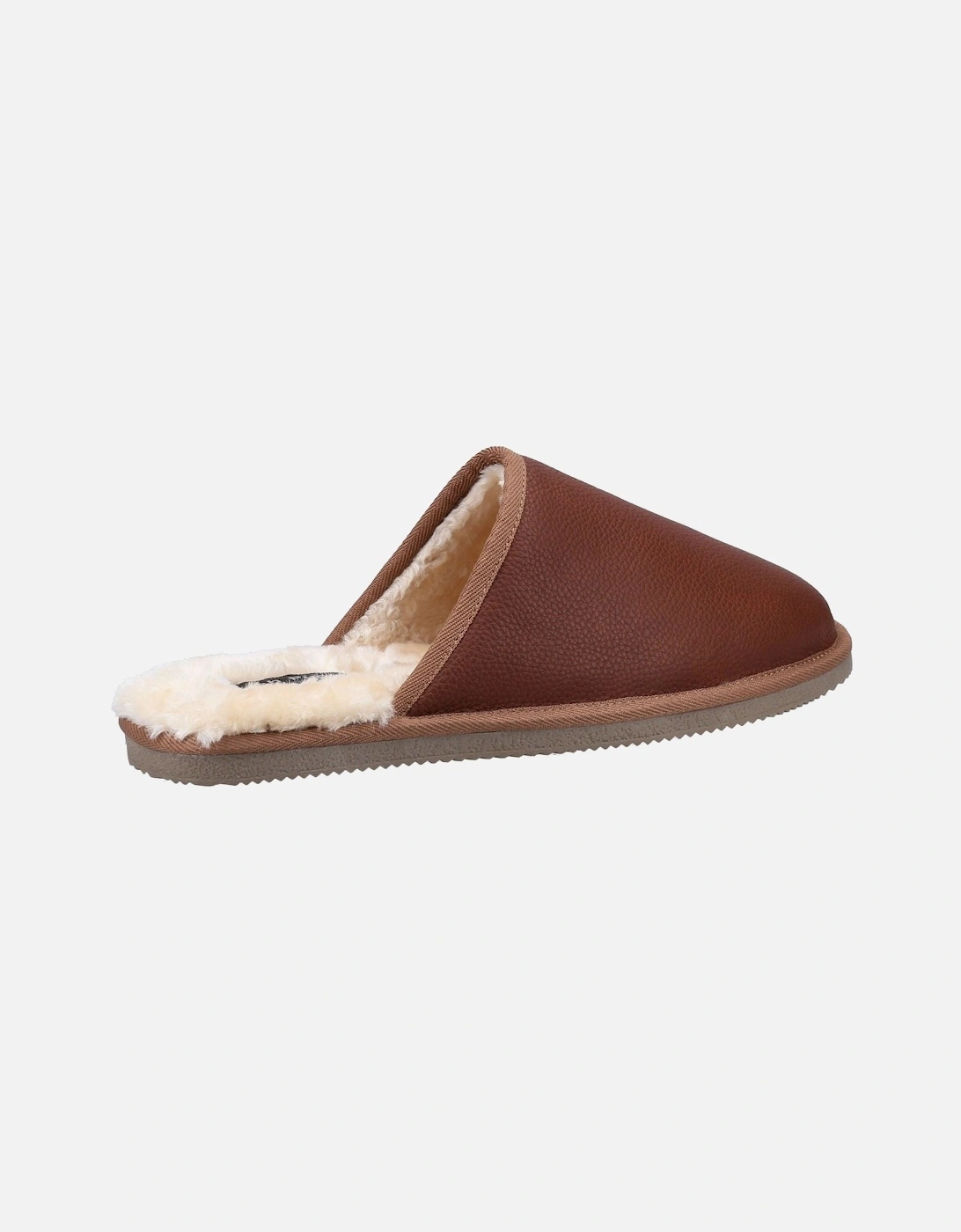 model Coady Leather Slipper Male in Tan