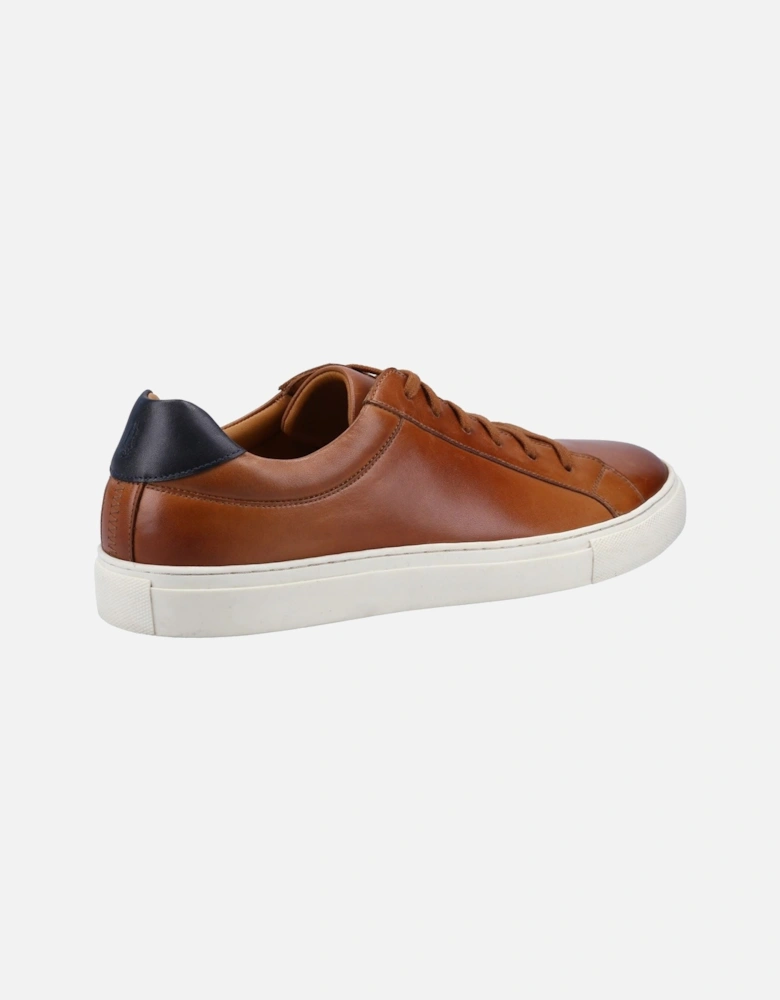 Colton Leather Men's Tan Trainers