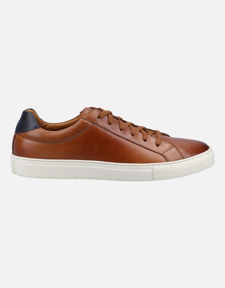 Colton Leather Men's Tan Trainers