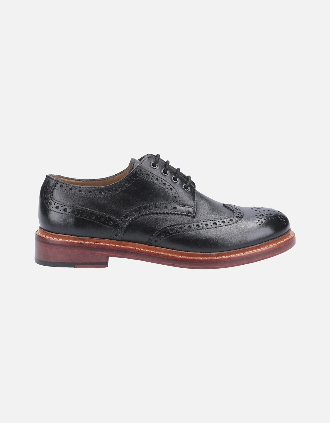 Quenington Leather Men's Black Lace-Up Shoes