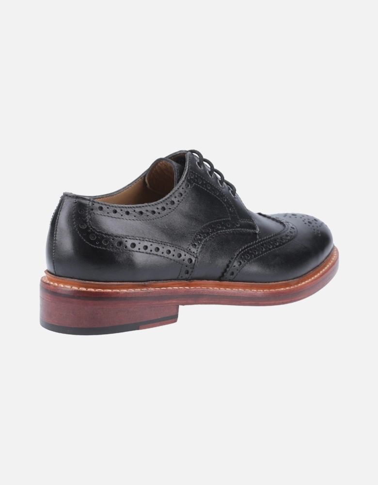 Quenington Leather Men's Black Lace-Up Shoes