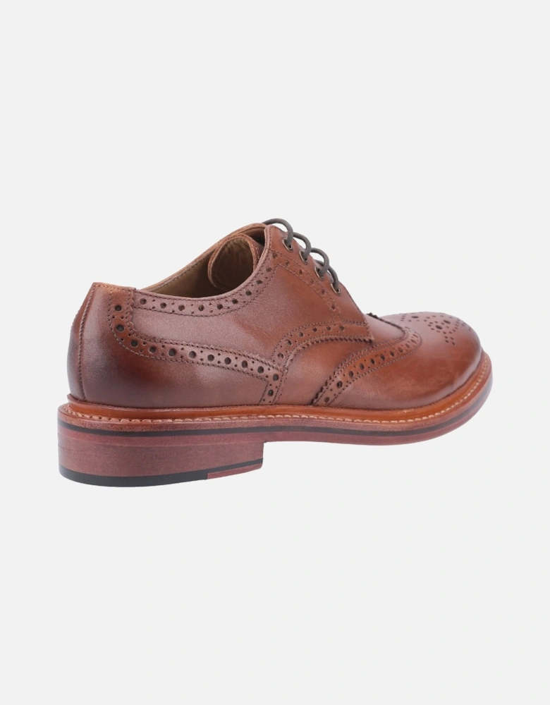 Quenington Leather Men's Brown Lace-Up Shoes