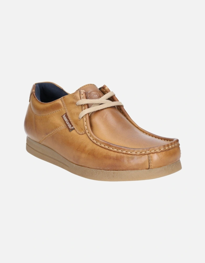 London Event Leather Men's Tan Lace-Up Shoes