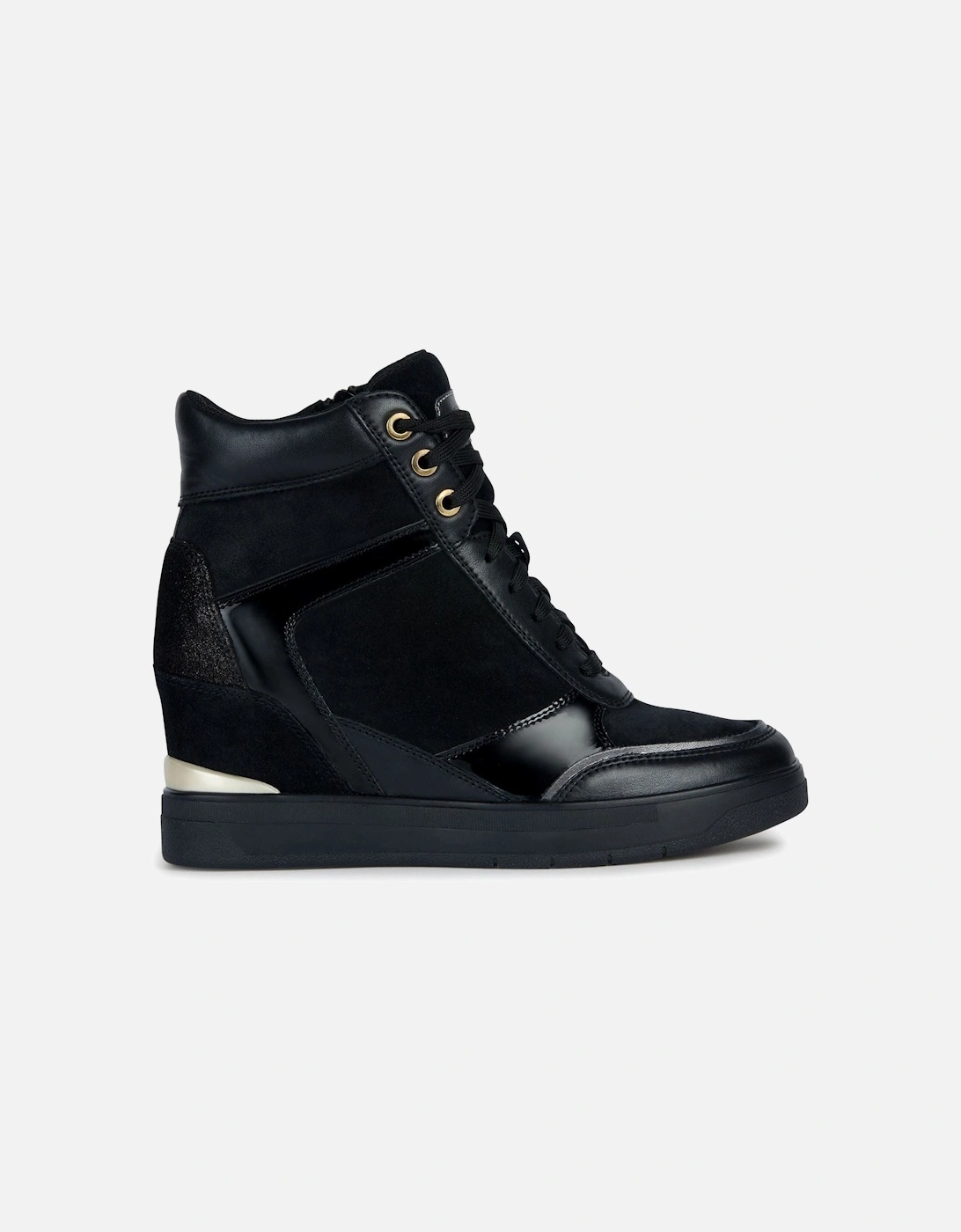 D Maurica Leather Women's Black Trainers