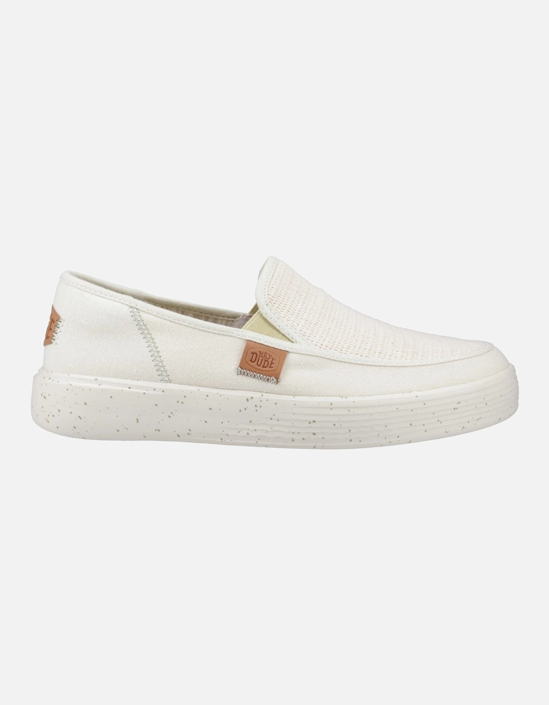 HEYDUDE Sunapee Coastline Cotton Blend Men's Bone Loafers