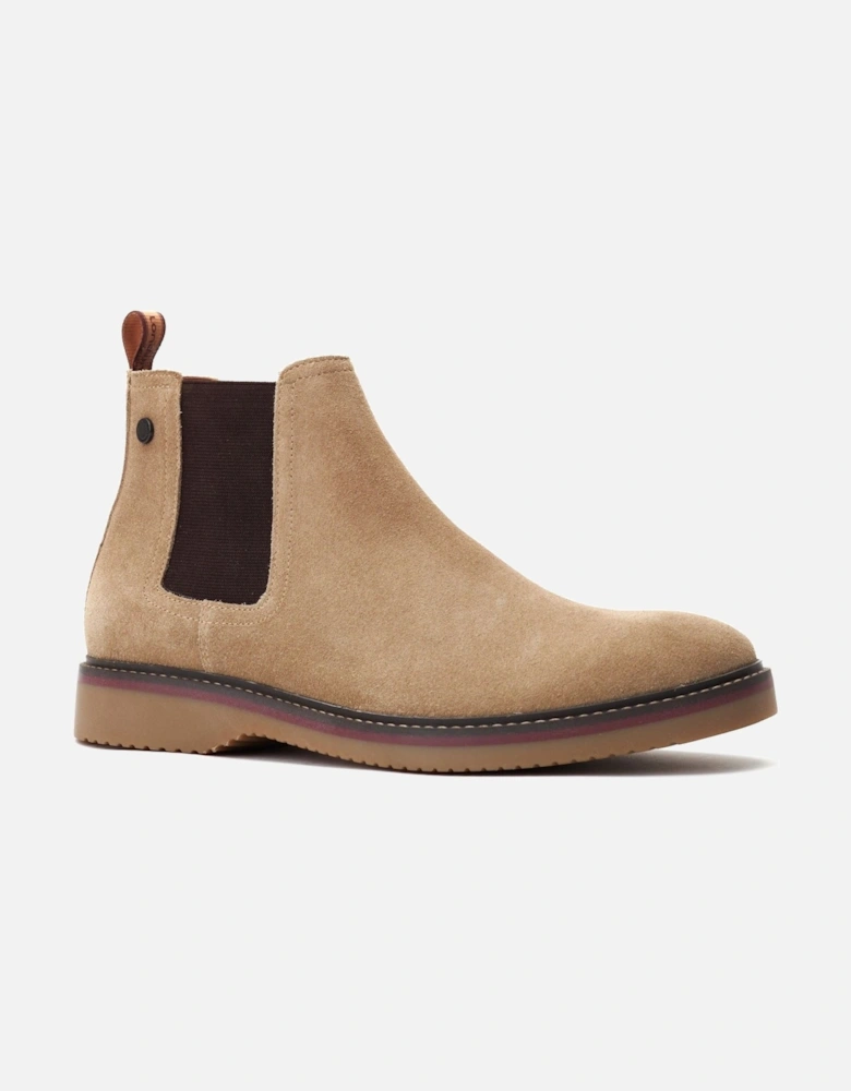 London Hooper Leather Men's Sandy Beige Boots