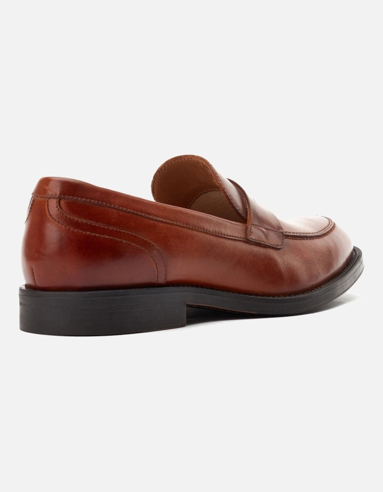 London model Kennedy Slip On Loafer Male in Burnt Tan