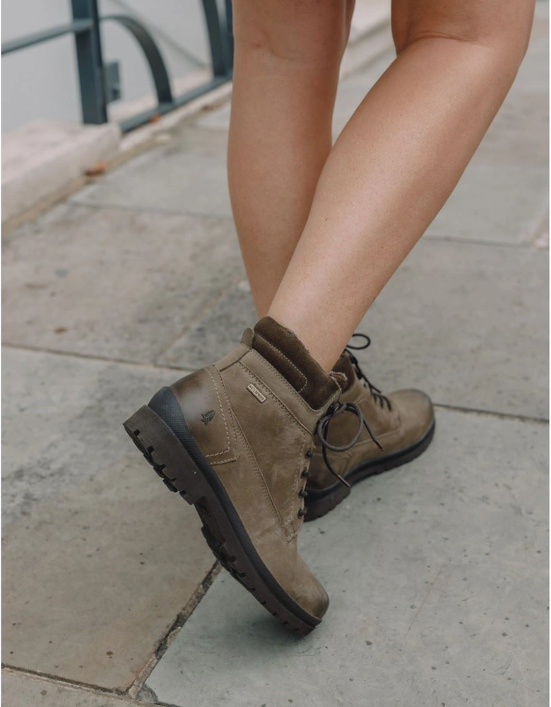 model Annay Mid Boots Female in Khaki