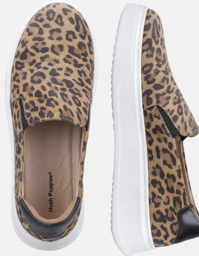 Corinne Leather Women's Leopard Trainers