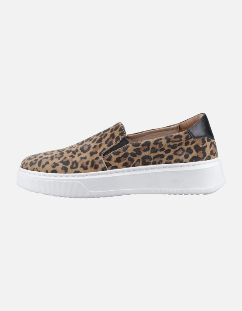 Corinne Leather Women's Leopard Trainers