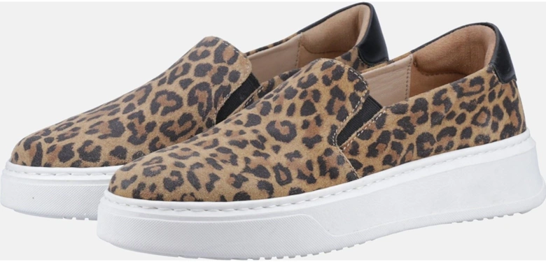 Corinne Leather Women's Leopard Trainers