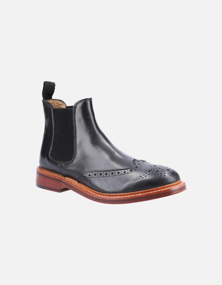 model Siddington Leather Goodyear Welt Boot Male in Black