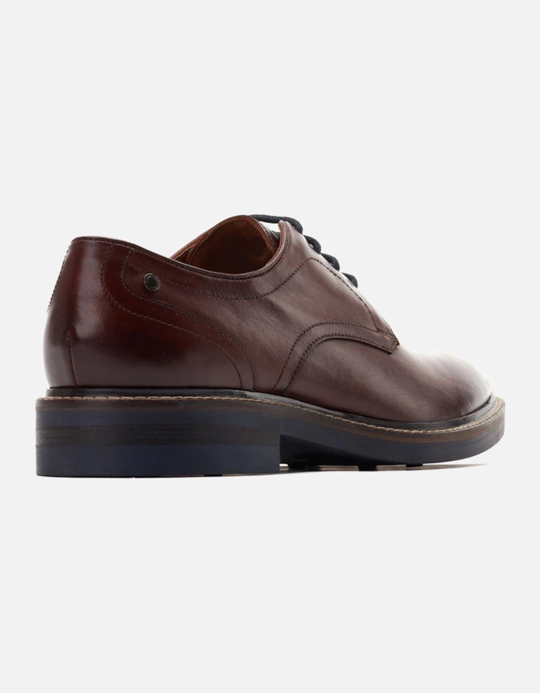 London model Mawley Chunky Derby Shoe Male in Burnt Brown