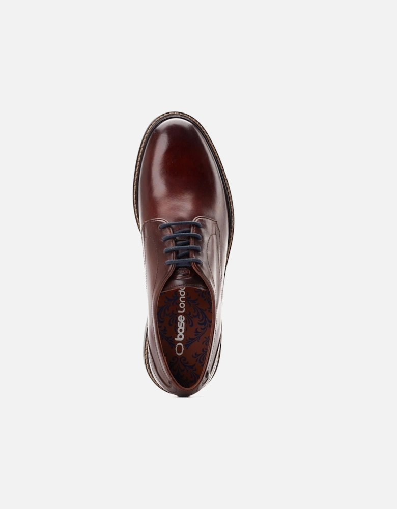 London model Mawley Chunky Derby Shoe Male in Burnt Brown