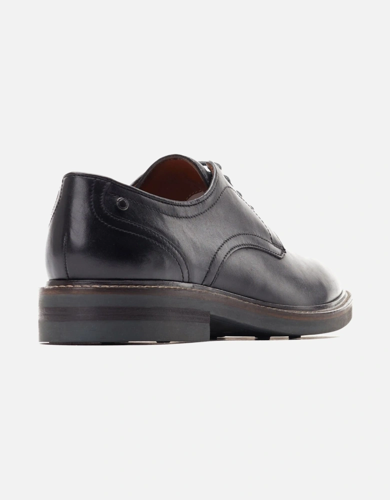 London Mawley Leather Men's Black Oxford Shoes