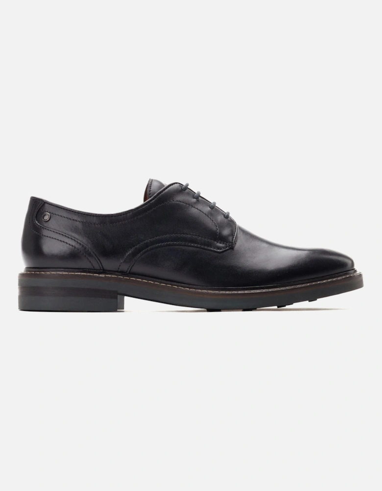 London Mawley Leather Men's Black Oxford Shoes