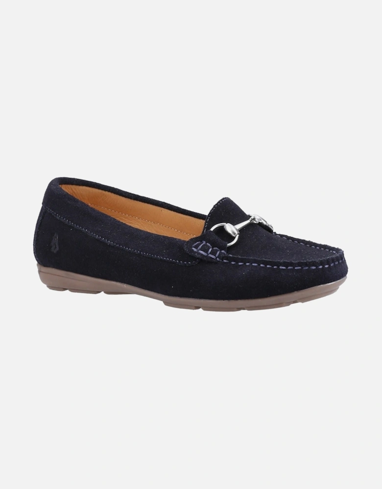 Molly Snaffle Suede Women's Navy Loafers