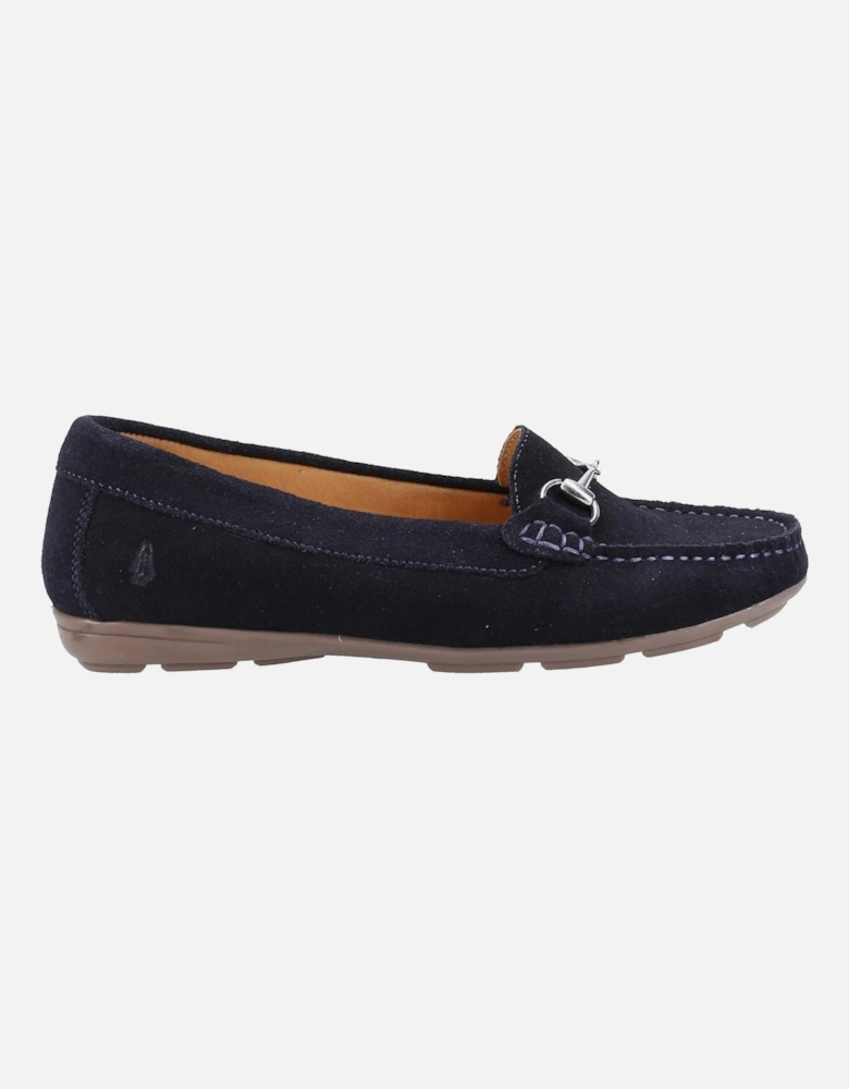 Molly Snaffle Suede Women's Navy Loafers