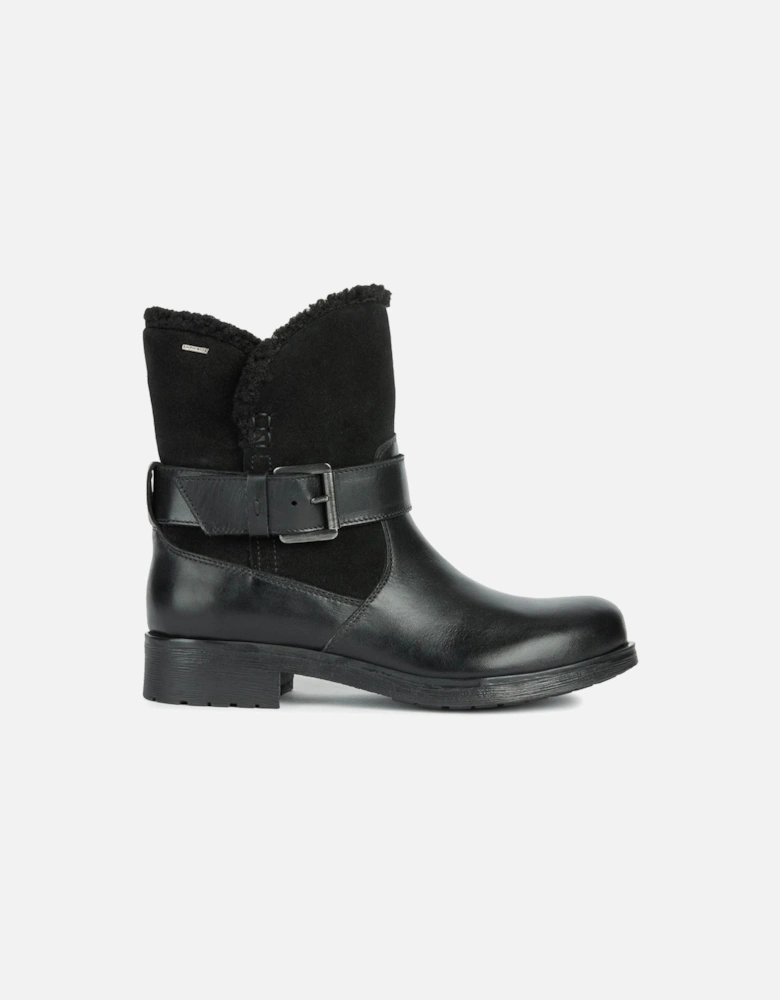 D Rawelle B ABX A Leather Women's Black Boots