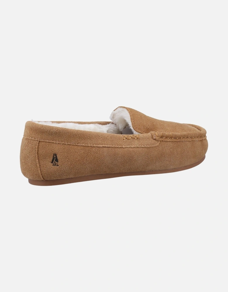 Annie Mocassin Suede Women's Tan Slippers